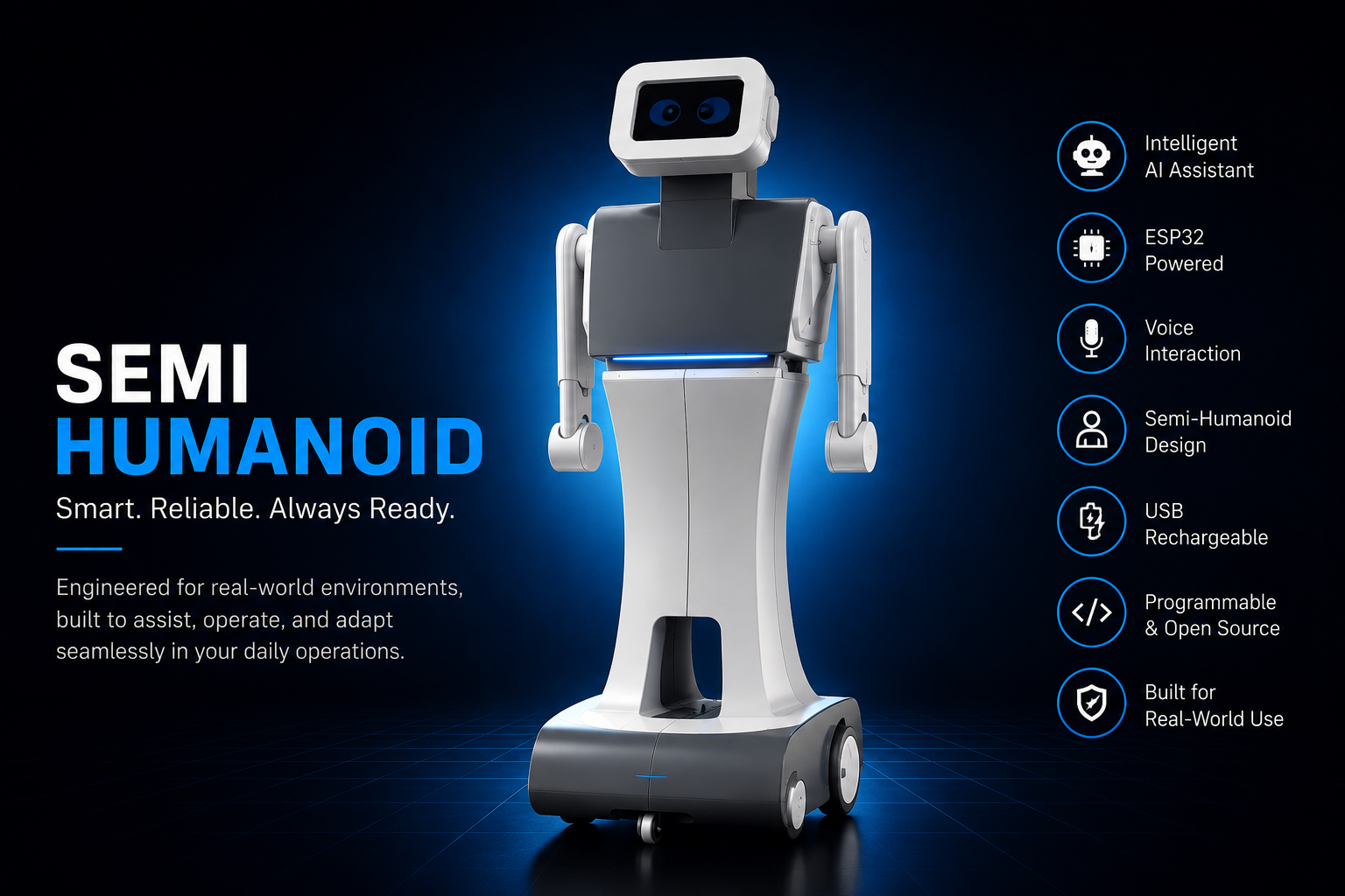 Semi-humanoid robot